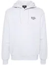 Apc A.p.c. Standard Rue Madame Cotton Hoodie In White