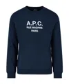 Apc Classic Cotton Sweatshirt With Iconic Logo And Fit In Black