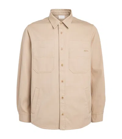 A.p.c. Organic Cotton Noah Jacket In Neutral