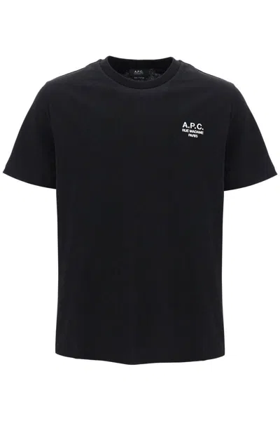 Apc Organic Cotton Rue Madame T-shirt In In Black