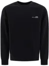 Apc Organic Cotton Sweatshirt With Minimalist Branding And Comfortable Fit In Black