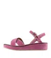 Apc Original Sandals In Fae - Faded Rose