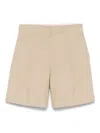 Apc A.p.c. Cotton And Linen Nola Shorts For In Neutrals