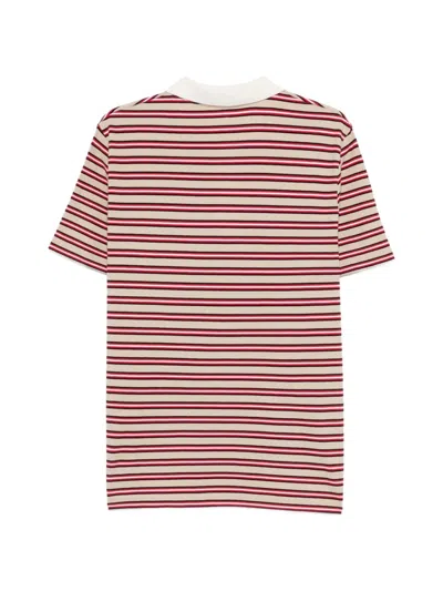 A.p.c. Oscar Striped Polo Shirt In Multi