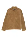 Apc A.p.c. Outerwears In Brown