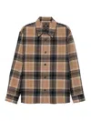 Apc A.p.c. A.p.c. Bobby Tartan Wool Overshirt In Brown