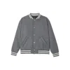 Apc Micky Striped Blouson Jacket In Gray
