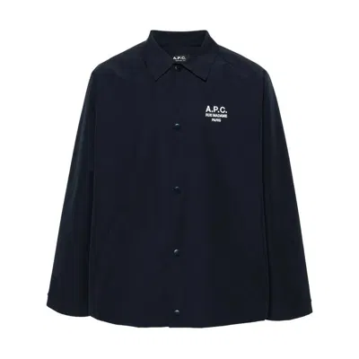 Apc A.p.c. Outerwears In Blue