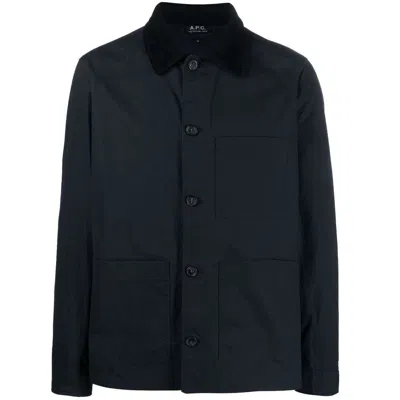 Apc A.p.c. Outerwears In Blue