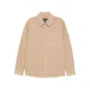 Apc Pocket Button-down Jacket In Neutral