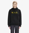 Apc Oversize Grand Vpc Hoodie (m) M Black / Khaki In Black / Khaki