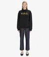Apc A.p.c. Standard Grand Vpc Oversize Sweatshirt In Black / Khaki