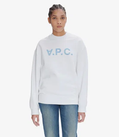 APC OVERSIZE GRAND VPC SWEATSHIRT (W) L WHITE / BLUE