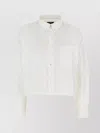 Apc Oversize Sophia Shirt With Button Accents In White