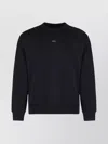 Apc Oversized Logo Cotton Crew-neck Sweatshirt In Black