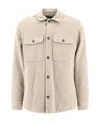Apc Long Sleeved Buttoned Overshirt In Nude