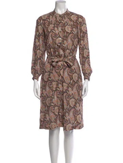 Pre-owned Apc Paisley Print Knee-length Dress In Multi
