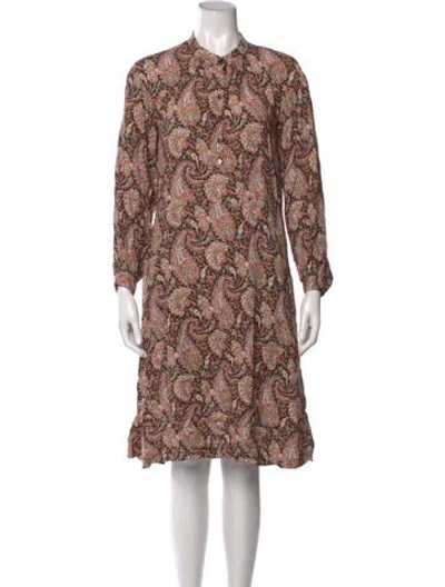 Pre-owned Apc Paisley Print Knee-length Dress In Multi