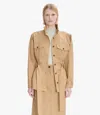 Apc Paloma Jacket Adjustable Cuffs In Baa - Beige
