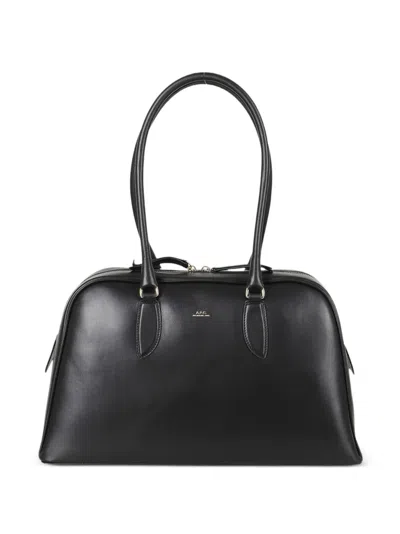 A.p.c. Paloma Leather Shoulder Bag In Black
