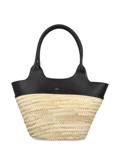 Apc A.p.c. Panier Tanger Shoulder Bag In Black