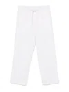 Apc Drawstring Casual Pants In White