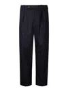 Apc Renato Tapered Pleated Cotton And Wool-blend Twill Trousers