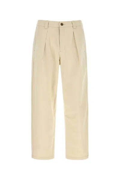 A.p.c. A. P.c. Renato Wide-leg Trousers In Cotton Blend In Gray