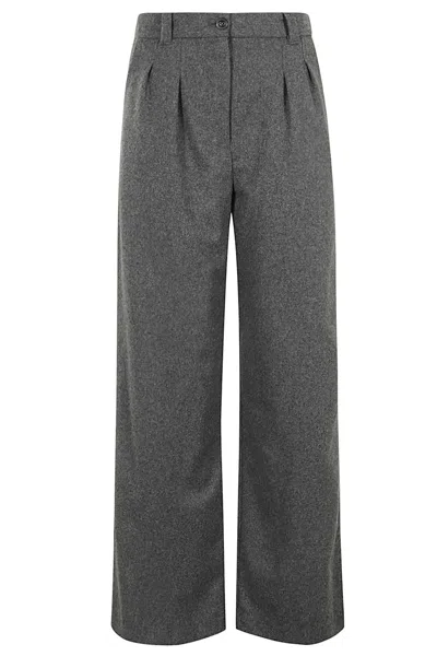 Apc A.p.c. Pleated Trousers In Grey