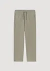 Apc A. P.c. Cotton Drawstring Vincent Trousers In Green