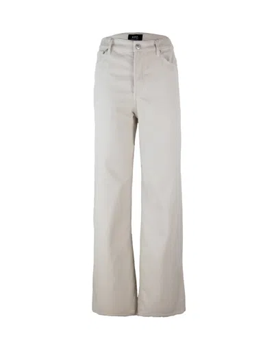 Apc A.p.c. Pantalone Elisabeth Mastic In White