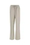 Apc Light Grey Viscose Carlota Wide-leg Pant