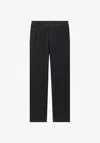 Apc Button-closure Straight-leg Trousers In Black