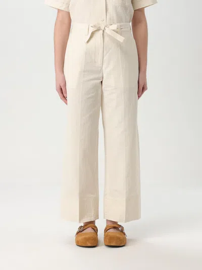 Apc Pants A.p.c. Woman Color Ecru