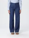 Apc Pants A. P.c. Woman Color Indigo In Blue