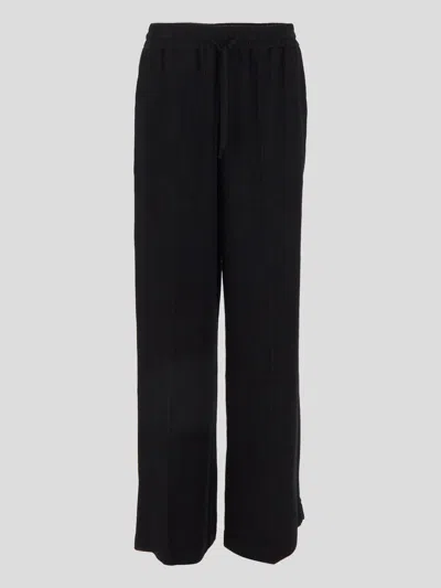 Apc A.p.c. Wide Leg Trousers In Black