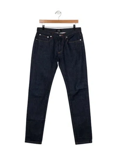 Pre-owned Apc Pants In Blue