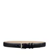 Apc Paris Belt 100-us34 Black In Iak - Dark Navy