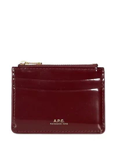 A.p.c. Paris Cardholder In Red
