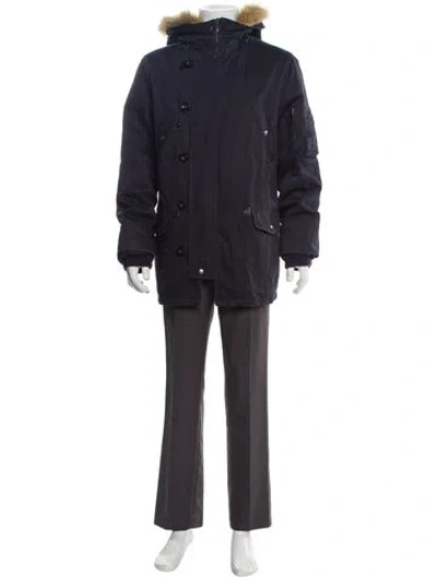 Pre-owned Apc Parka In Blue