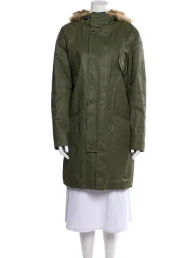 Pre-owned Apc Parka In Green