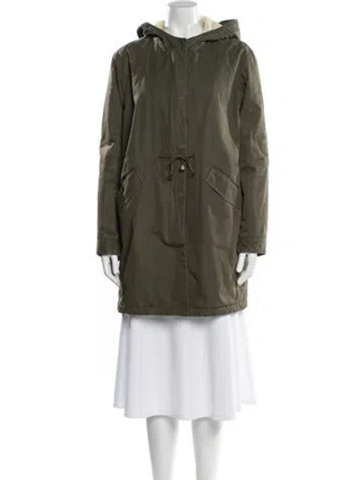 Pre-owned A.p.c. Parka In Green