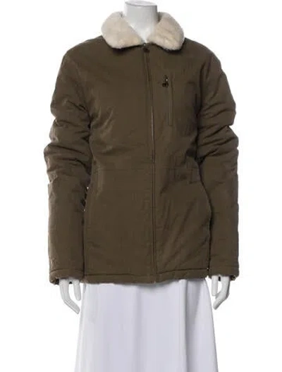 Pre-owned A.p.c. Parka In Green