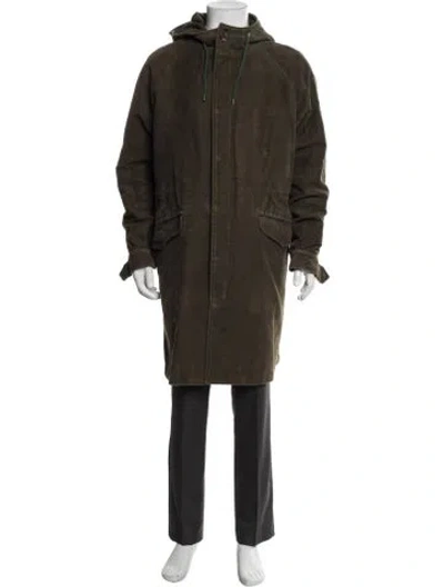 Pre-owned A.p.c. Parka In Green