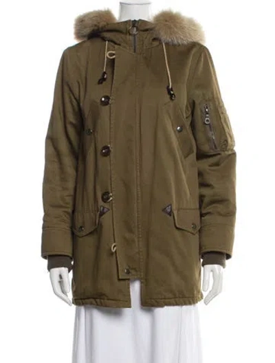 Pre-owned A.p.c. Parka In Green