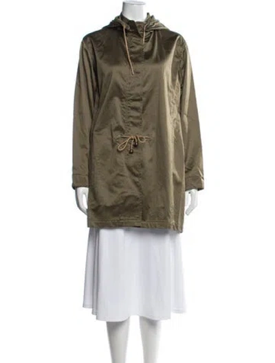 Pre-owned A.p.c. Parka In Green