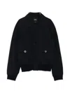Apc A.p.c. Long-sleeved Buttoned Jacket In Blue