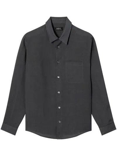 Apc Patch-pocket Shirt In 灰色