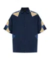 A.p.c. A. P.c. Patchwork Shirt S Indigo In Blue