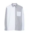 Apc Mens Blue Erwann Striped Cotton-poplin Shirt In White